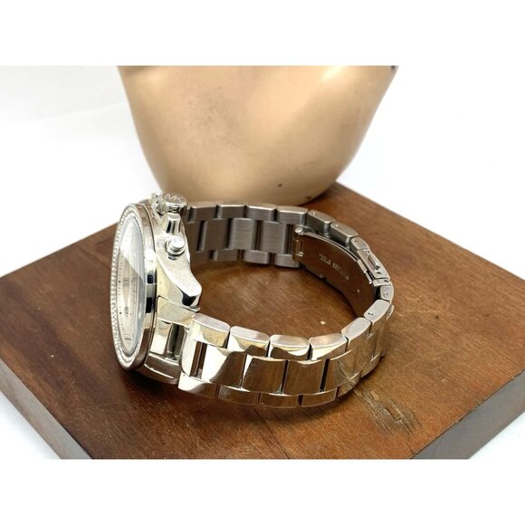 Michael Kors Women's Watch MK7429 Quartz Chronograph Silver Stainless Steel 42mm - Picture 10 of 15